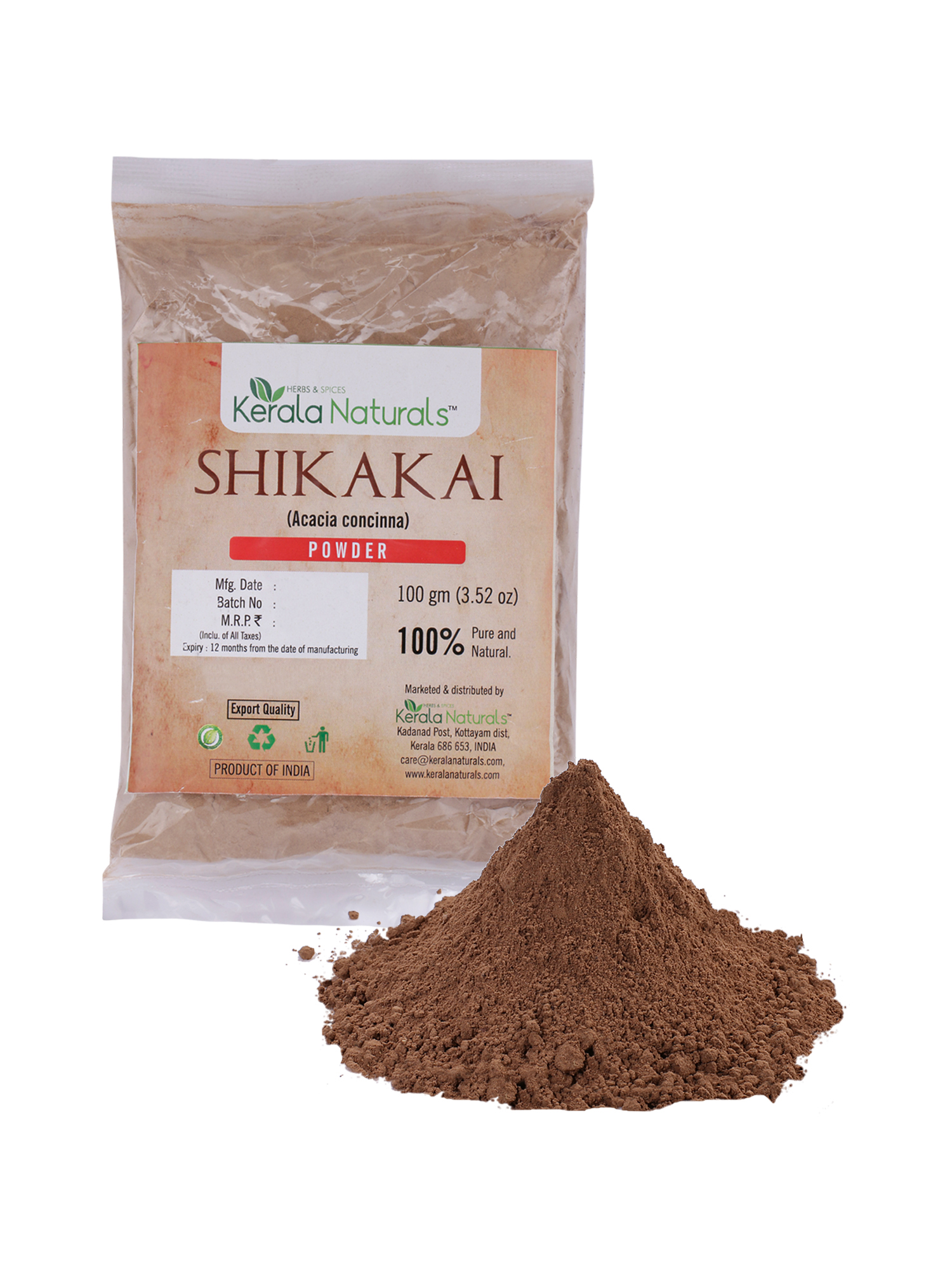 Shikakai powder 100gm - Kerala Naturals