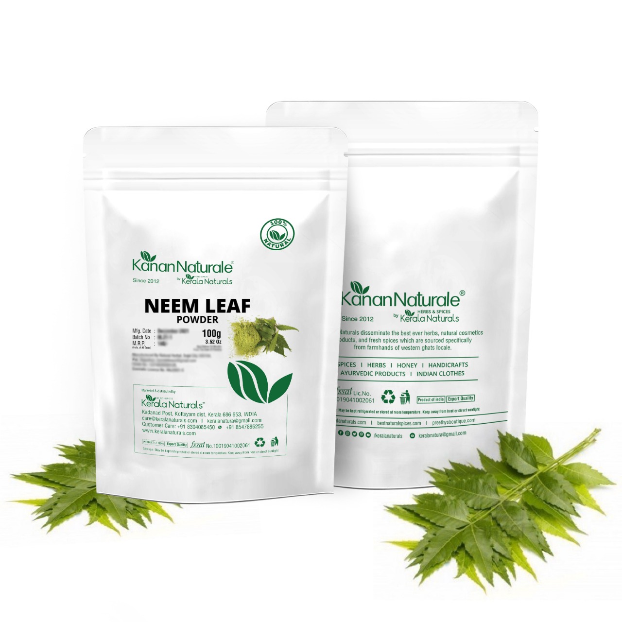 Neem powder 100 gm - Kerala Naturals