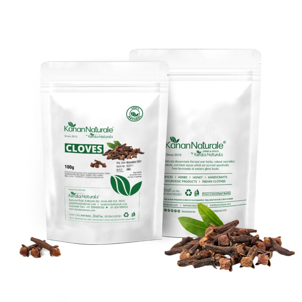 Whole Cloves 100 gm - Pure, Handpicked and Natural - Kerala Naturals